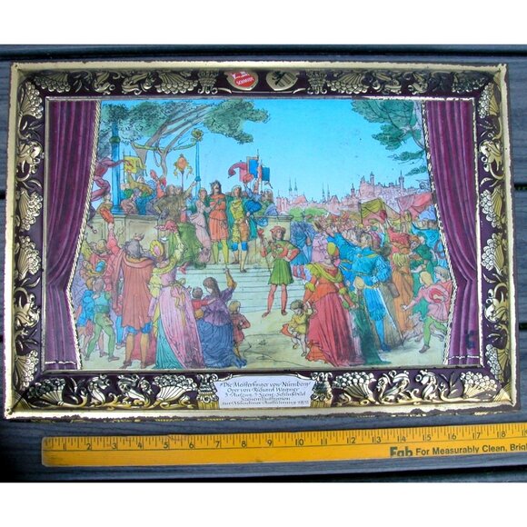 Vintage 1991 Otto Smidt West Germany Hinged Metal Cookie Box/Container - Picture 2 of 5